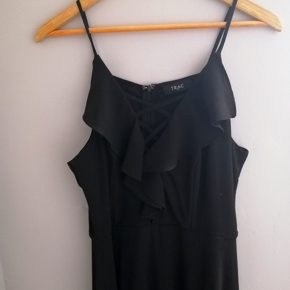 TRAC Black Maxi Dress - Picture 1 of 7